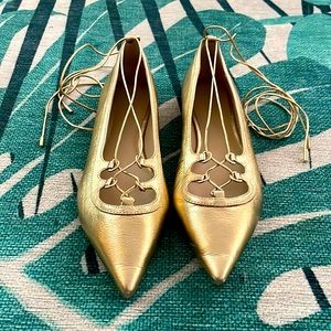 Michael Kors Gold Flat, size 6.5